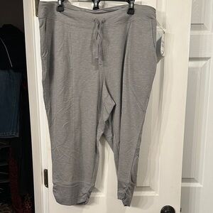 Gray Drawstring Jogger Pants